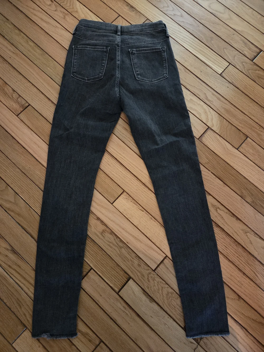 Old Navy Girls- Dark Black Rockstar Skinny Ripped Jeans